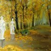 «Осенние сны Летнего сада» (из серии Осенние прогулки по Петербургу»), холст, масло; 80х100