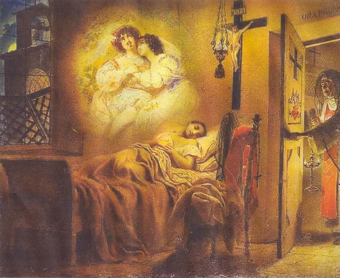 «Сон монашенки», 1831, Государственный Русский музей, Санкт-Петербург