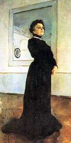 В. Серов. Портрет М. Н. Ермоловой. Масло. 1905.