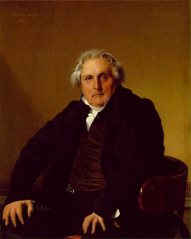 Э н г р. Портрет Бертена Старшего. Масло. 1832.