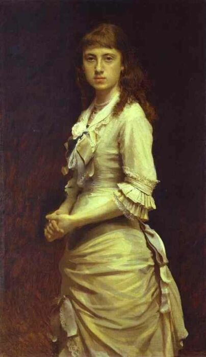 И. Крамской. Портрет С. И. Крамской, дочери художника. Масло. 1882.