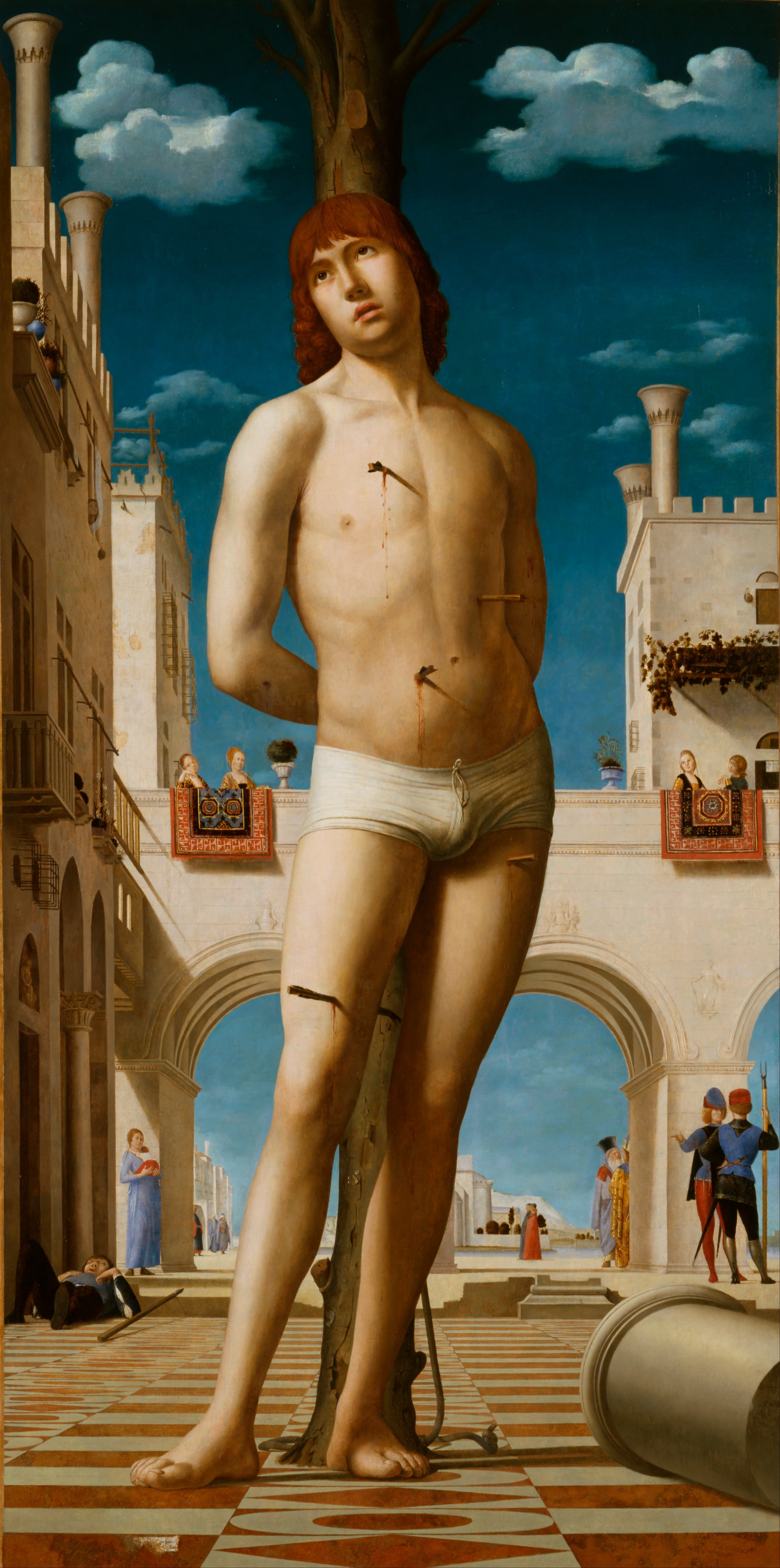 Антонелло да Мессина. Св. Себастьян. Масло. 1476. Дрезден. Картинная галерея.