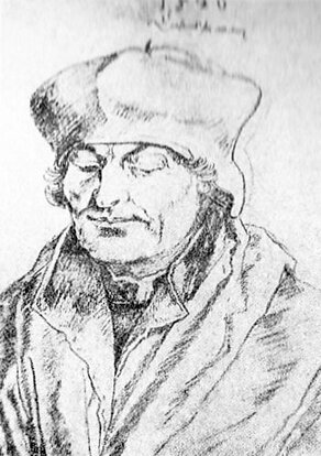 Дюрер. Портрет крупнейшего гуманиста эпохи Возрождения Эразма Роттердамского 