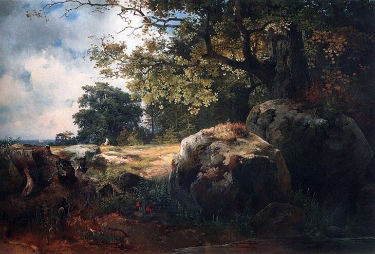 А. К. Саврасов "Вид в окрестностях Ораниенбаума" 1854