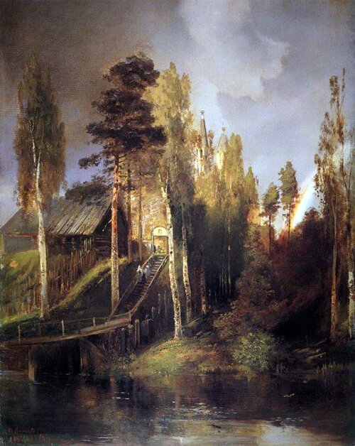 А. К. Саврасов "У ворот монастыря" (1875, ГРМ)