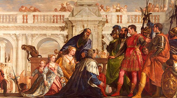 П. Веронезе. Семья Дария перед Александром Македонским. Масло. Около 1570.
