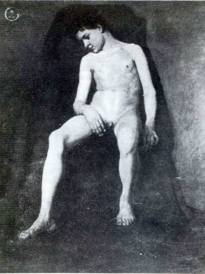 В. Суриков. Мальчик-натурщик. Масло. 1874.