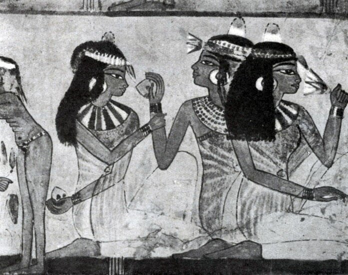 Гости. Роспись гробницы Нахт в Фивах. Египет, XV век до н. э.