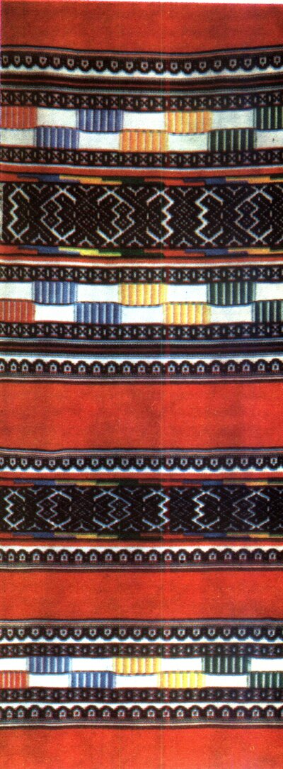 А. Верес. Рушник. Переборное ткачество. 1975.