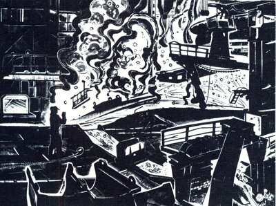 А. Колчанов. Поэма об огне. Из серии "Череповецкий металлургический" 1972