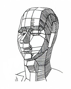 А.ДЮРЕР. Аналитический рисунок построения головы человека